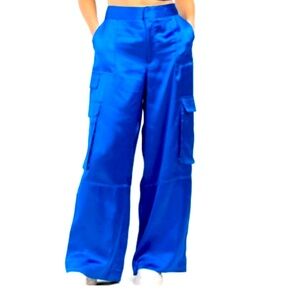 Women's House of Harlow Blue Cargo Pants